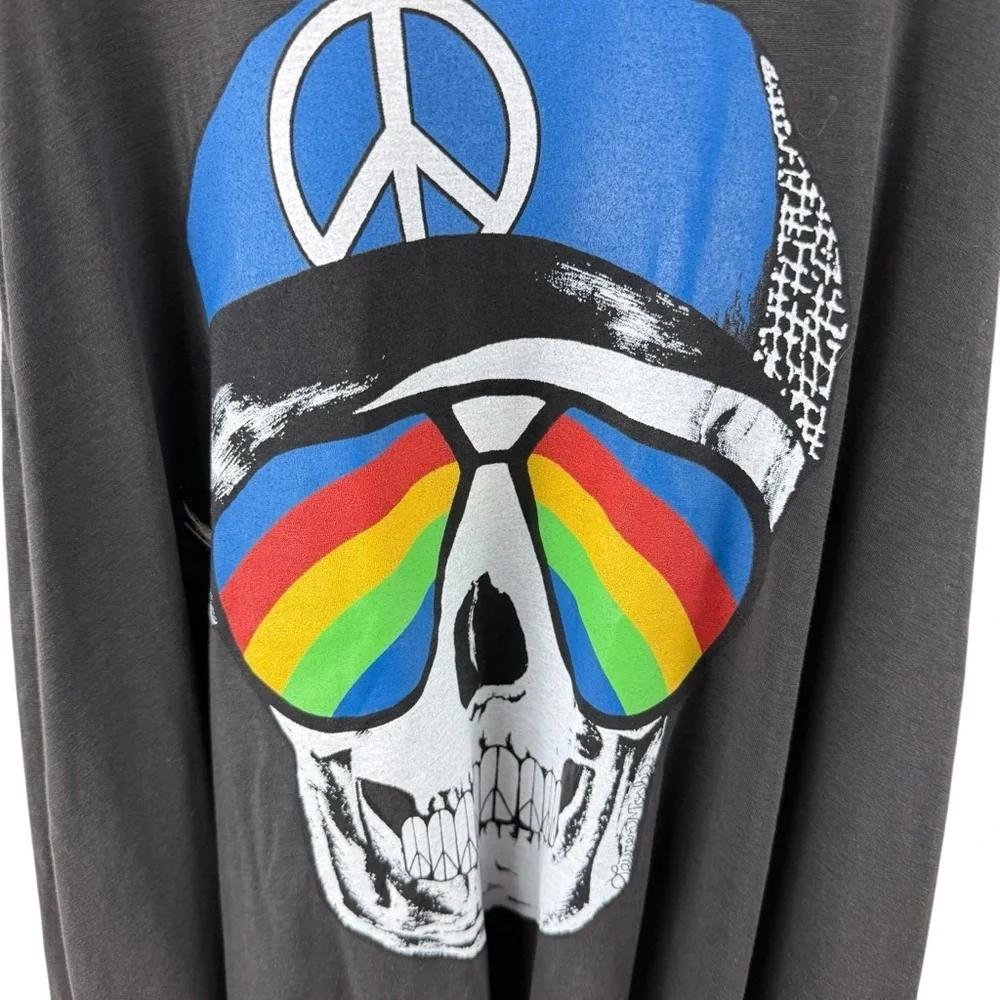 Lauren Moshi Skull Graphic Midi Dress Size XS - Picture 7 of 9